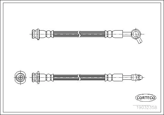 Brake Hose CORTECO 19032358