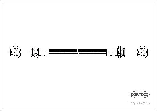 Brake Hose CORTECO 19033027