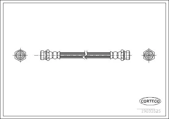 Brake Hose CORTECO 19033525