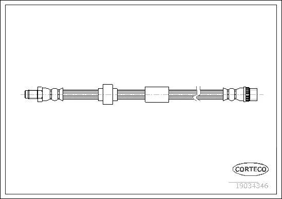 Brake Hose CORTECO 19034346