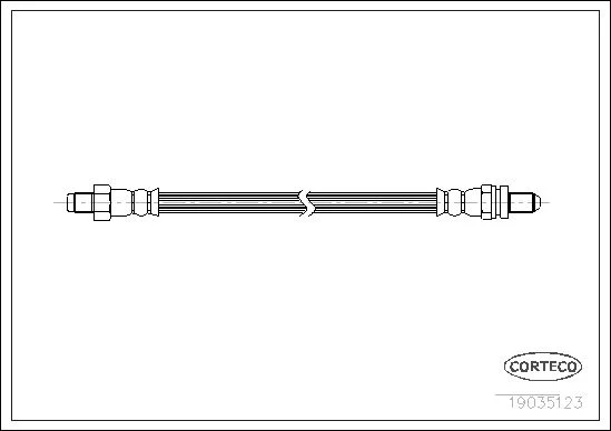 Brake Hose CORTECO 19035123