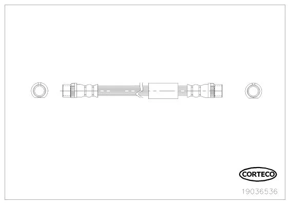 Brake Hose CORTECO 19036536