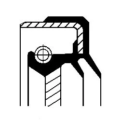 Shaft Seal, crankshaft CORTECO 49358748
