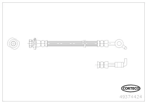 Brake Hose CORTECO 49374424