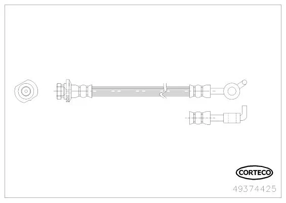 Brake Hose CORTECO 49374425