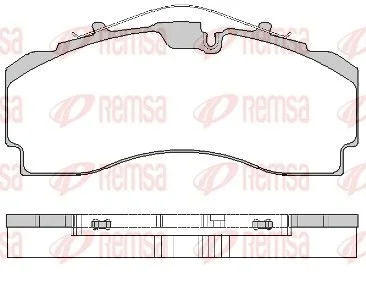 Stabdžių trinkelių rinkinys, diskinis stabdys remsa JCA 1704.00