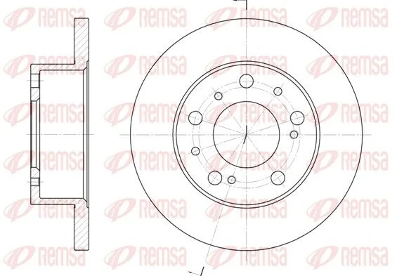 Brake Disc REMSA 6169.00