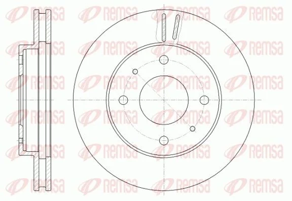 Brake Disc REMSA 6394.10