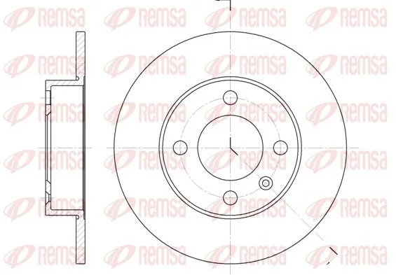 Brake Disc REMSA 6616.00