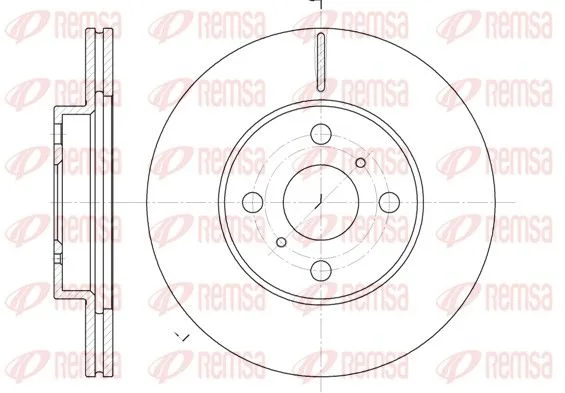 Brake Disc REMSA 6635.10