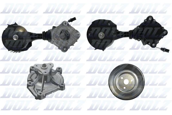 Water Pump + V-ribbed Belt Kit DOLZ KD173T