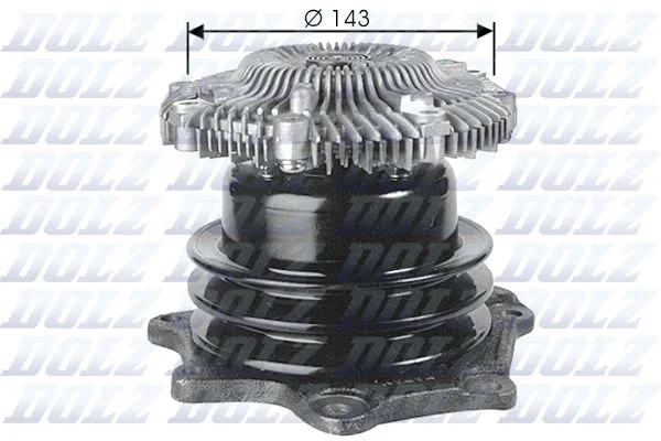 Water Pump, engine cooling DOLZ N143
