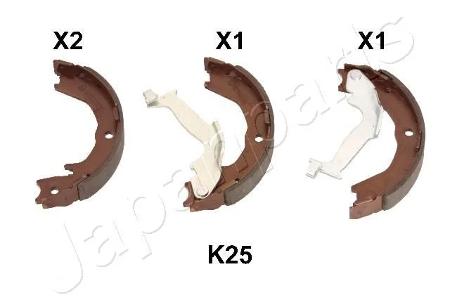 Komplet zavornih čevljev JAPANPARTS GF-K25AF