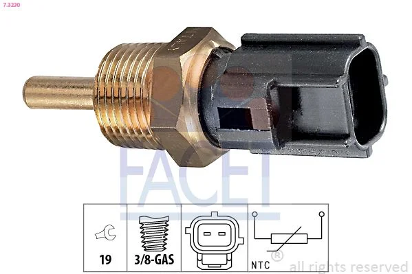 Sensor, coolant temperature facet 7.3230