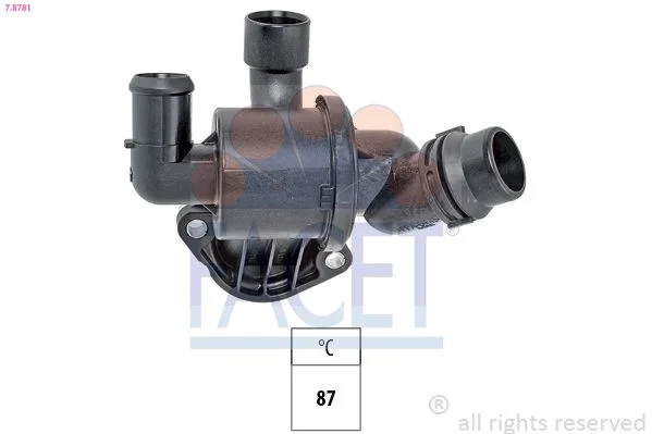 Thermostat, coolant FACET 7.8781