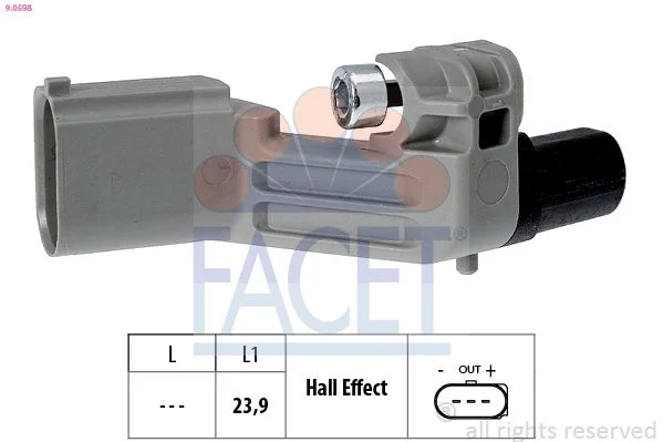 Sensor, crankshaft pulse FACET 9.0598