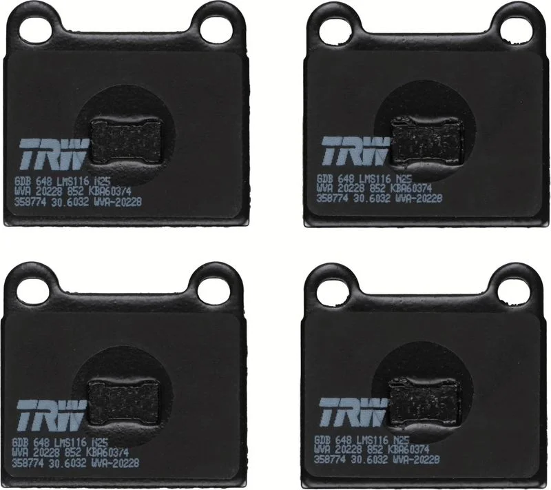 Brake Pad Set, disc brake LUCAS GDB648