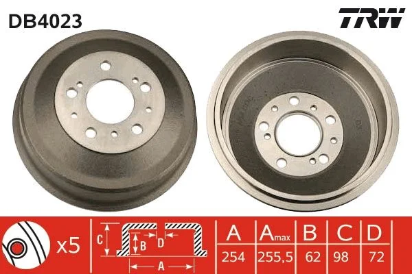 Zavorni boben TRW DB4023