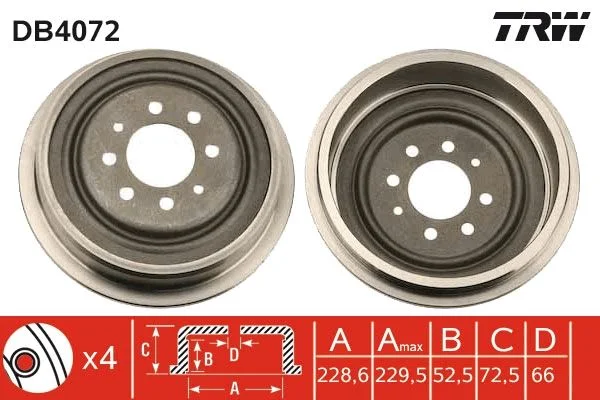 Zavorni boben TRW DB4072