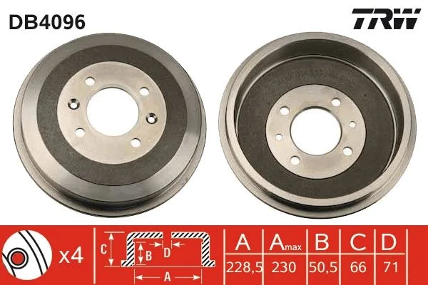 Zavorni boben TRW DB4096