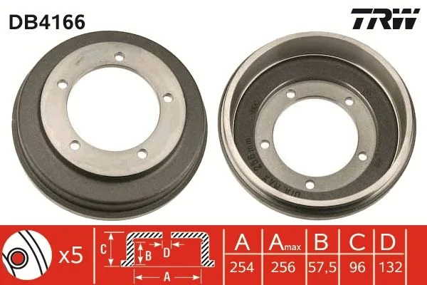 Zavorni boben TRW DB4166