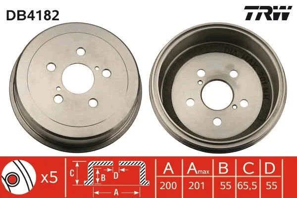 Zavorni boben TRW DB4182