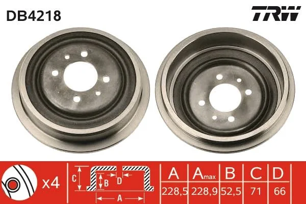 Zavorni boben TRW DB4218