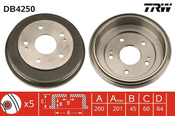 Zavorni boben TRW DB4250