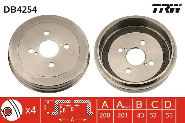 Zavorni boben TRW DB4254