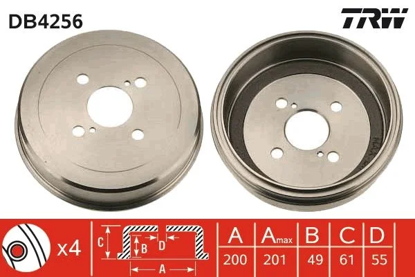 Zavorni boben TRW DB4256