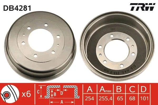 Zavorni boben TRW DB4281
