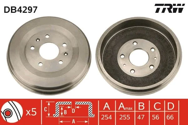 Zavorni boben TRW DB4297
