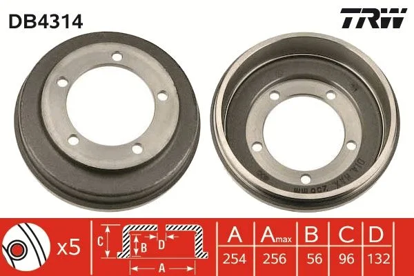 Zavorni boben TRW DB4314