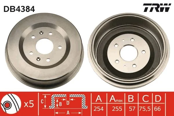 Zavorni boben TRW DB4384