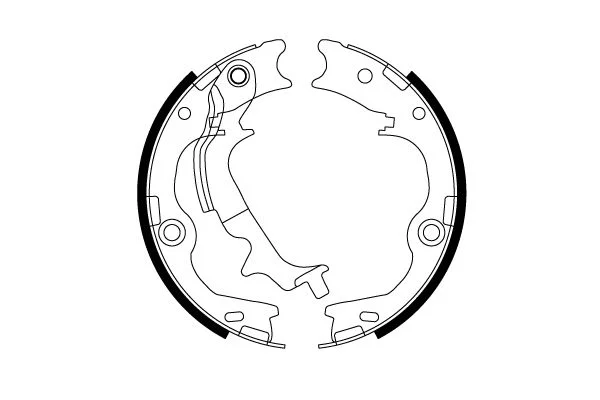Brake Shoe Set, parking brake TRW GS8817