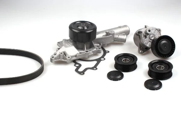 Water Pump + V-ribbed Belt Kit HEPU PK15310