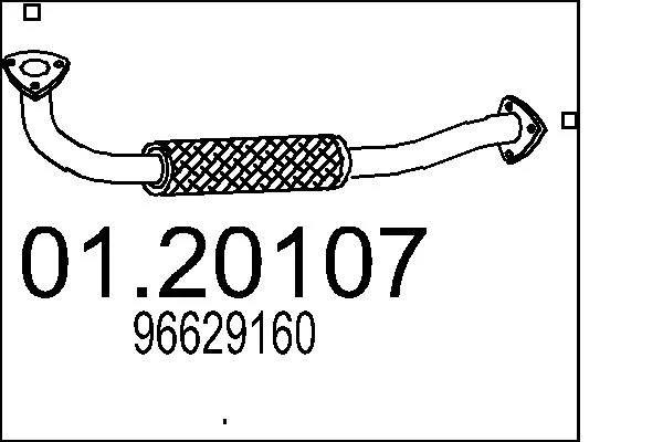 Izpušna cev MTS 01.20107