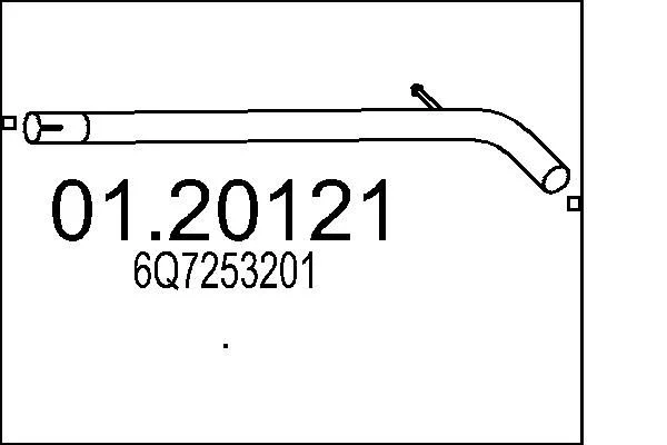 Izpušna cev MTS 01.20121