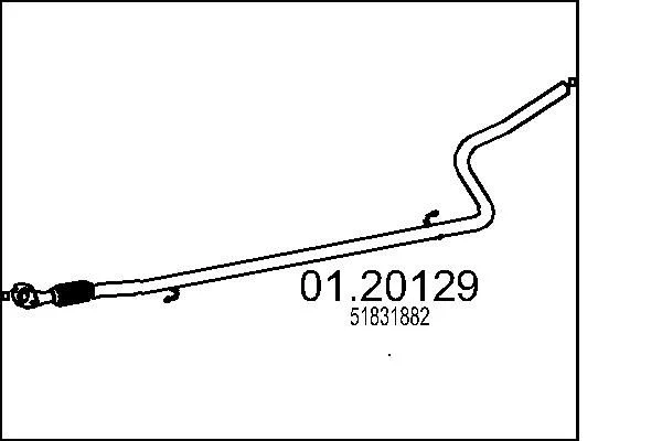 Izpušna cev MTS 01.20129