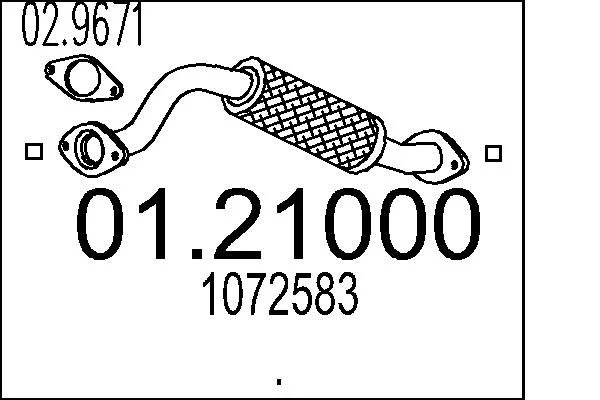 Exhaust Pipe MTS 01.21000