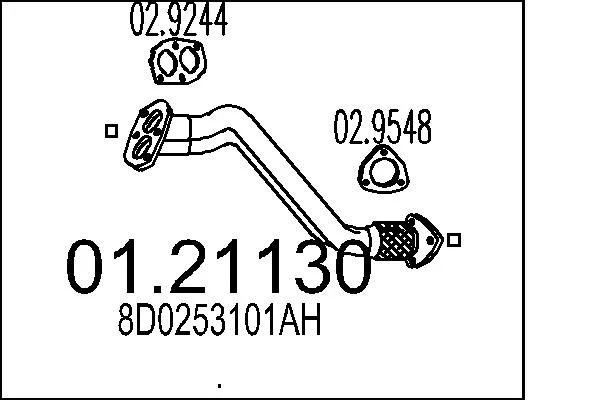 Exhaust Pipe MTS 01.21130