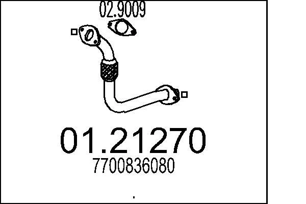 Exhaust Pipe MTS 01.21270