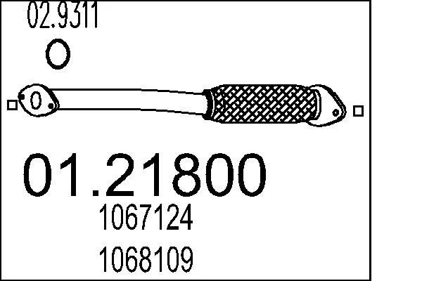 Exhaust Pipe MTS 01.21800