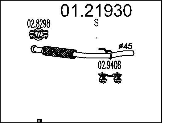 Exhaust Pipe MTS 01.21930