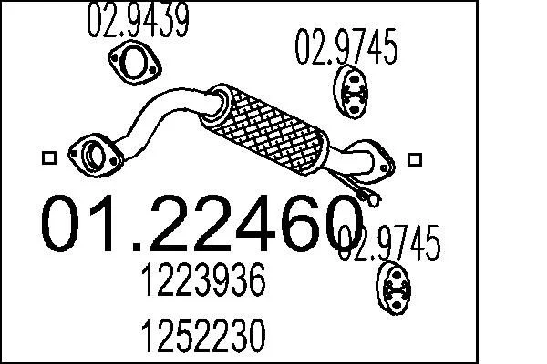 Exhaust Pipe MTS 01.22460