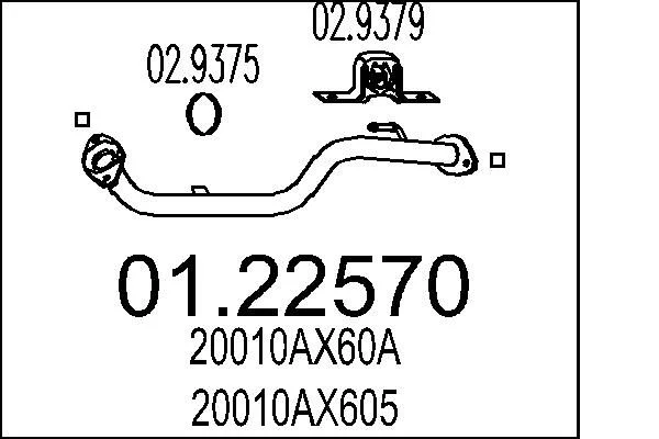 Exhaust Pipe MTS 01.22570