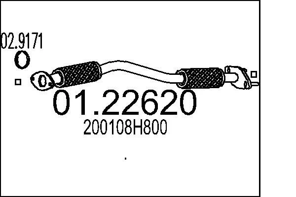 Exhaust Pipe MTS 01.22620