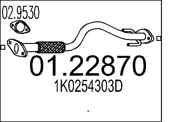 Exhaust Pipe MTS 01.22870