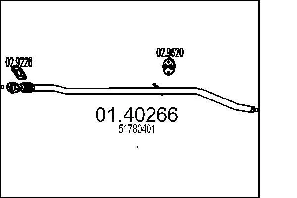 Exhaust Pipe MTS 01.40266