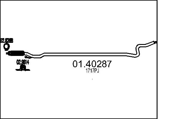 Exhaust Pipe MTS 01.40287